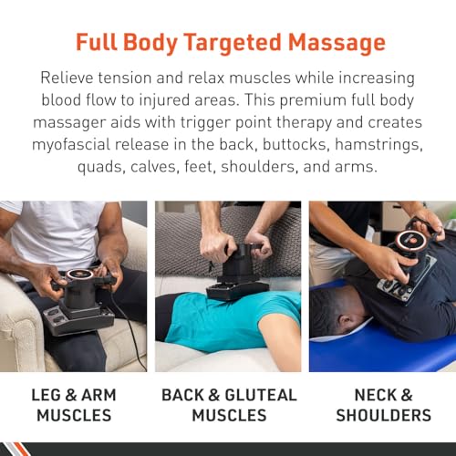 Body Sport Therapeutic Variable Speed Professional Vibrating Massager for Pain & Aching Muscle Relief – High-Powered, Effe...
