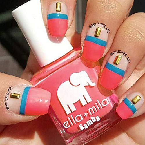 ella+mila Professional, Quick Dry, Long-Lasting & Chip-Resistant Pink Nail Polishes (Island Love - 0.45 fl oz)