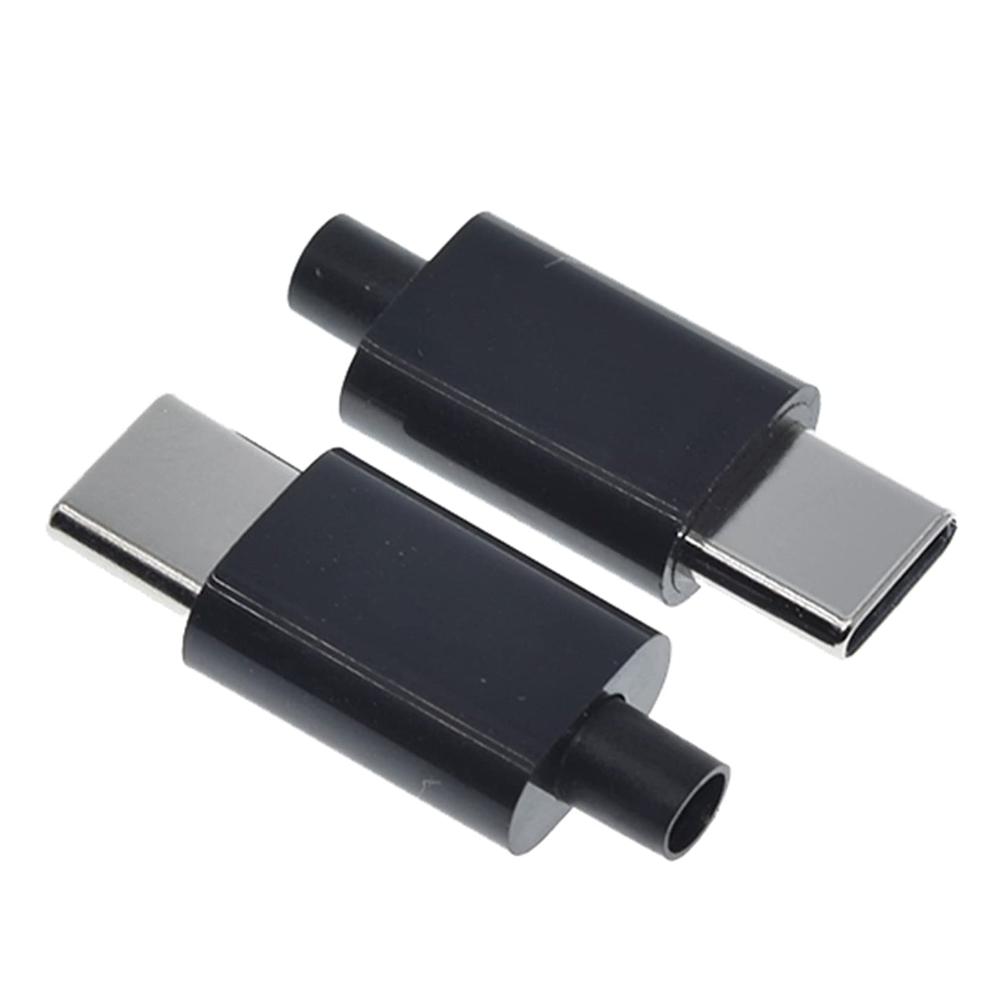 Anmbest 10Set Usb 3.1 Type C Male Connector 24 Pin Welding Data Line Interface 24P Pcb Board Support Module (Black)