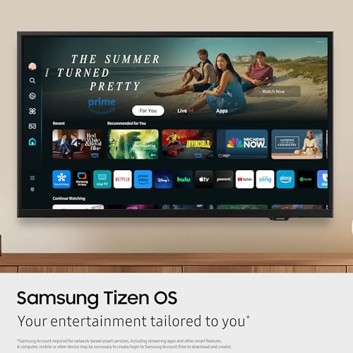 SAMSUNG 32-Inch Class Full HD F6000 Smart TV (2025 Model) HDR, Object Tracking Sound Lite, Knox Security, One UI Tizen, Sm...