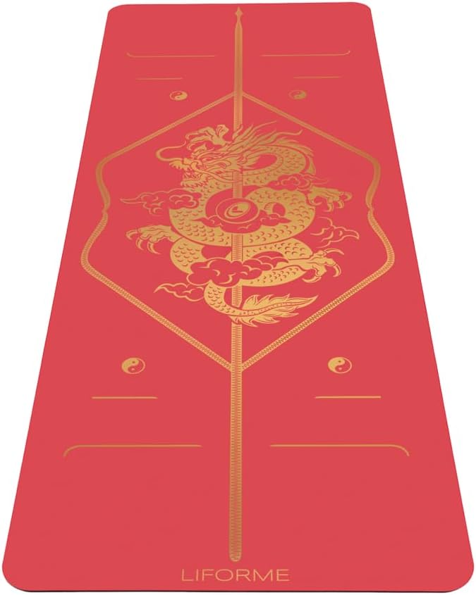 Liforme Zodiac New Year Collection - Free Yoga Bag Included - Patented Alignment System, Warrior-like Grip, Non-Slip, Eco-...