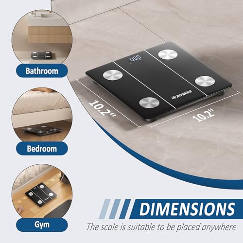 BalanceFrom Smart Scale for Body Weight Digital Bathroom Bluetooth BMI Body Fat Scale with 12 Body Composition Analyzer, T...