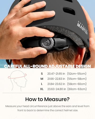 OutdoorMaster MIPS Skateboard Cycling Helmet for Adults - Lightweight, Ventilated Multi-Sport Helmet with Two Removable Li...