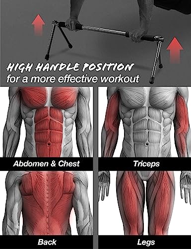 Push Up Bar – Folding Dip Bar for Home Workout, Lightweight & Portable Strength Training Equipment for Men & Women, Indoor...