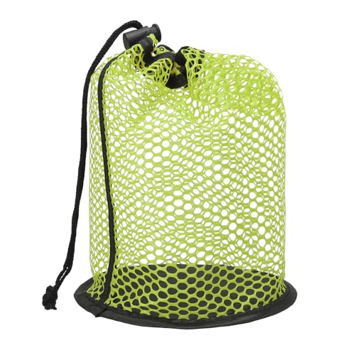 YELARXI Golf Ball Storage Bag Nylon Mesh Golf Pouch with Adjustable Drawstring Closure for Outdoor Sports Supplies