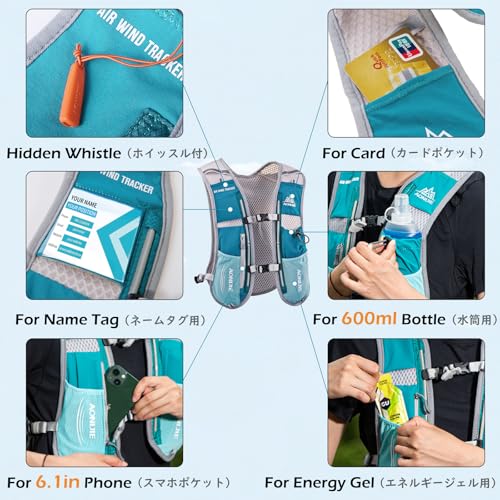 TRIWONDER Hydration Running Vest Backpack, Lightweight Water Pack for Men Women Hydration Backpack for Trail Race, Hiking,...