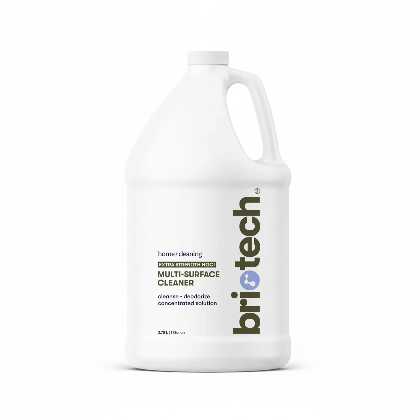 BRIOTECH Extra Strength HOCl Cleaner, 500 PPM Hypochlorous Acid Concentrate, ULV Foggers & Humidifiers, Professional Deodorizer for Dental, Offices, Schools, Homes, Peroxide Free, 1 Gallon