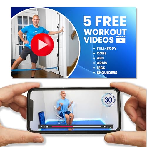 Beginner Bands Set of 6 by Justin Agustin – Specifically Designed for Total Beginners – Gentle Exercise Bands for Seniors...
