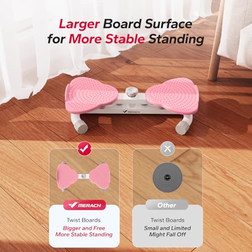 MERACH Waist Twister Machine Exercise, Ab Twist Board with 300 lbs Weight Capacity, Abs Workout for Slim Waist and Core Ab...