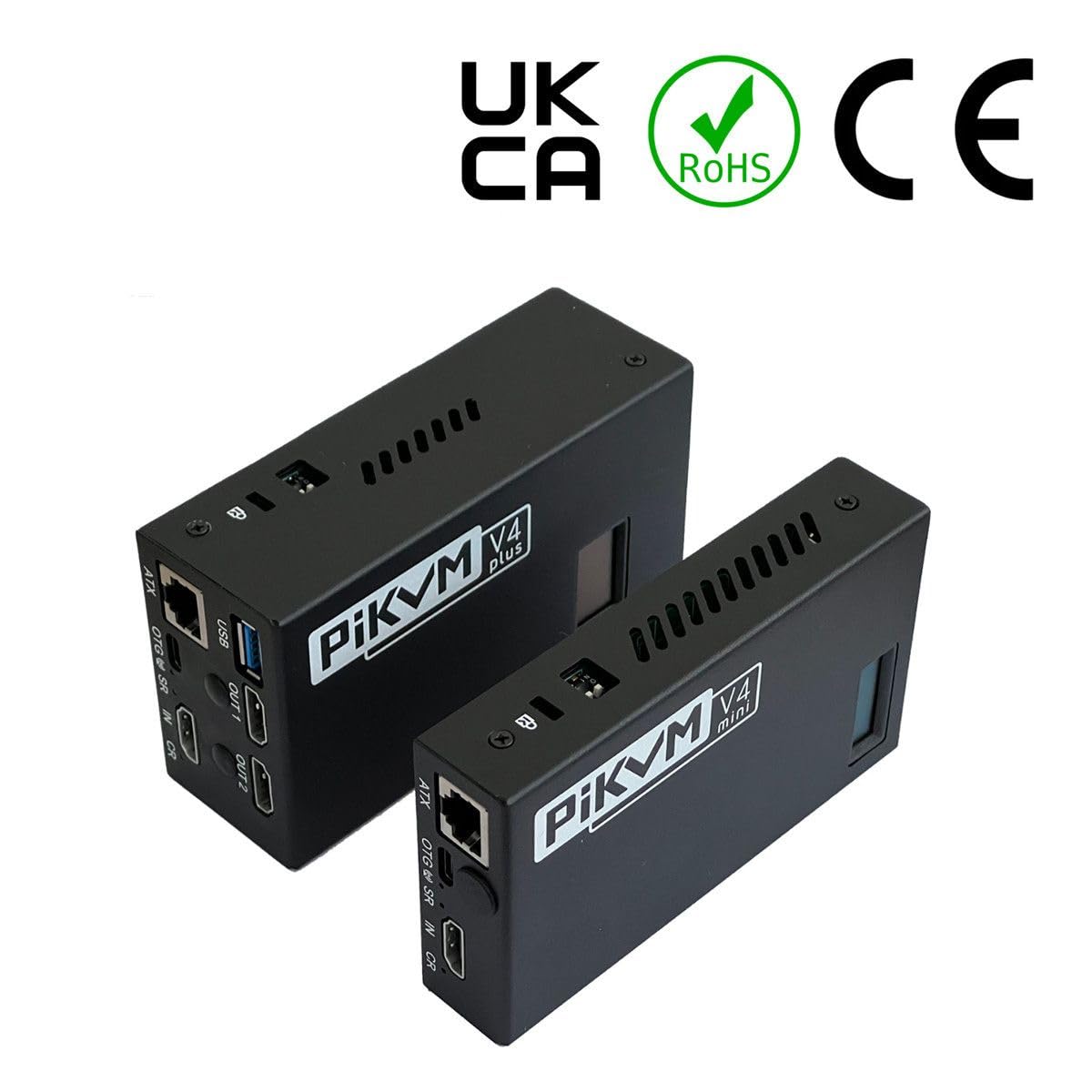 Pikvm V4 Plus Ip Kvm - Raspberry Pi Based Kvm Over Ip - Hd Video - Install Os Via Uefi/Bios Control - Usb 3.0 Storage - Remote C