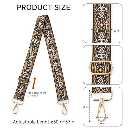Purse Straps Replacement Crossbody Bag Strap Adjustable Long Shoulder Straps for Handbags，Women Purse Strap