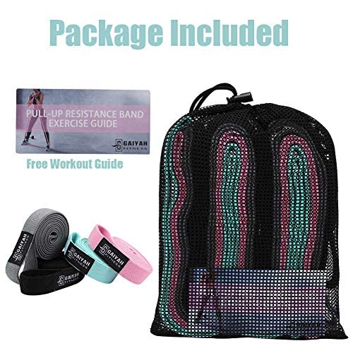 Long Resistance Bands for Working Out Women, Fabric Resistance Band, Stretch Bands for Exercise Bands Resistance Bands Set...
