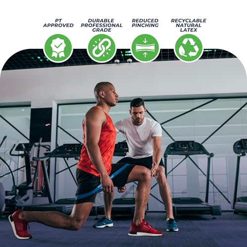 PhysioSpace Resistance Bands Loop Set – 6 Mini Loop Bands for Glutes, Legs & Core Workouts. PT-Inspired for Physical Thera...