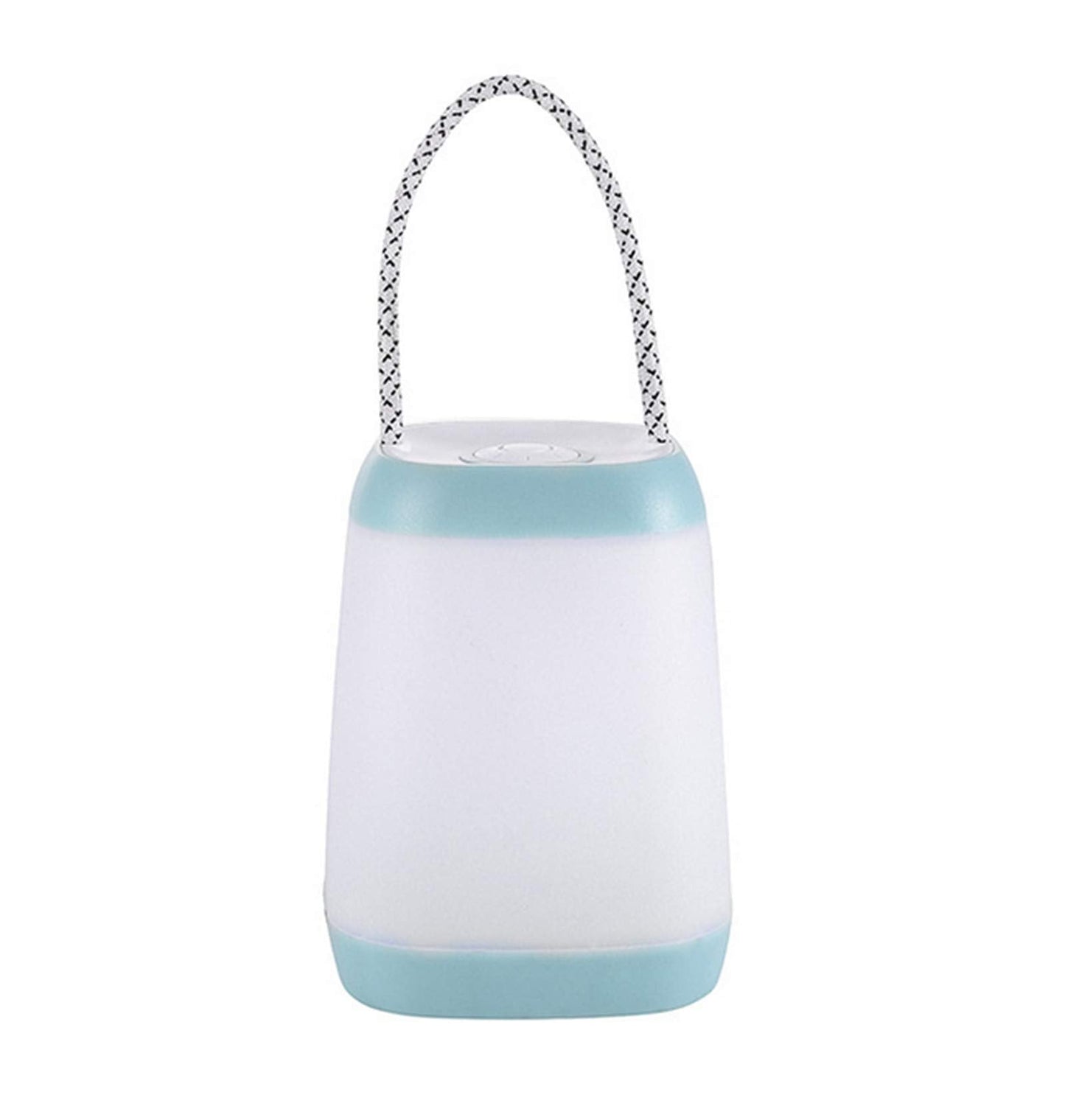 Hathdia Night Light for Kids, USB Rechargeable Portable Lantern, 3 Light Modes, Plastic, Cyan, 1 Pack