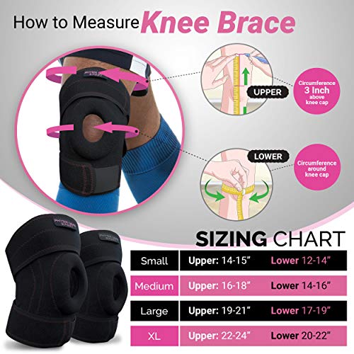 Physix Gear Knee Brace for Men & Women - Adjustable Patella Compression Knee Support for Arthritis, ACL & MCL, Meniscus Te...