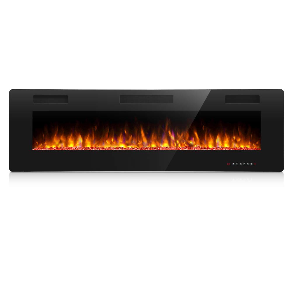 Antarctic Star 36 Inch Electric Fireplace In-Wall Recessed And Wall Mounted, Fireplace Heater And Linear Fireplace With Multicol