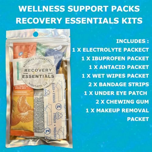 Wellness Support Recovery Kit, Travel-Ready Morning Recovery Pack with 10 Essentials, Single Pack