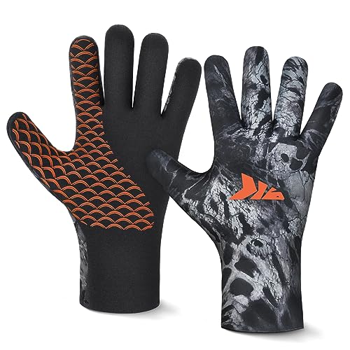 KastKing IceRiver Fishing Gloves, 100% Waterproof Gloves for Men & Women, Cold Weather Fishing & Outdoor Sports, Ideal for...
