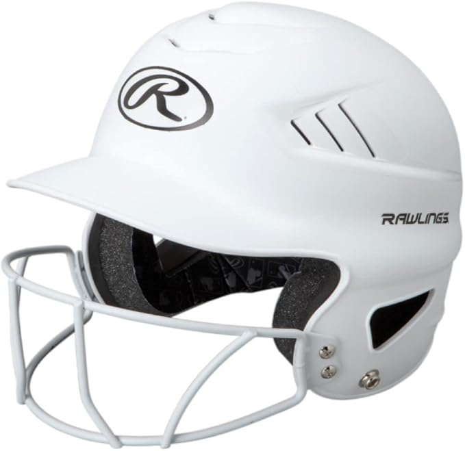 Rawlings | COOLFLO Batting Helmet with Facemask | Fastpitch Softball | One Size Fits Most (6 1/2” – 7 1/2”)