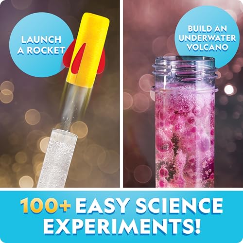National Geographic Stunning Chemistry Set - Mega Science Kit with 45 Easy Experiments- Make a Volcano and Launch a Rocke...