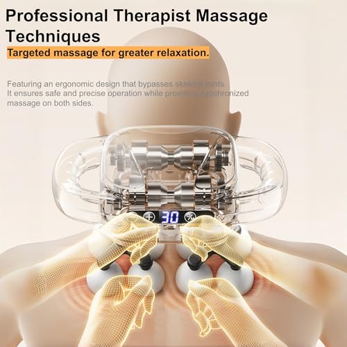 Stellamist Portable 16 Head Massage Gun Set, Mini 16-Drive 8-Head Massage Gun Deep Tissue with 30 Levels & 3 Modes for Thi...