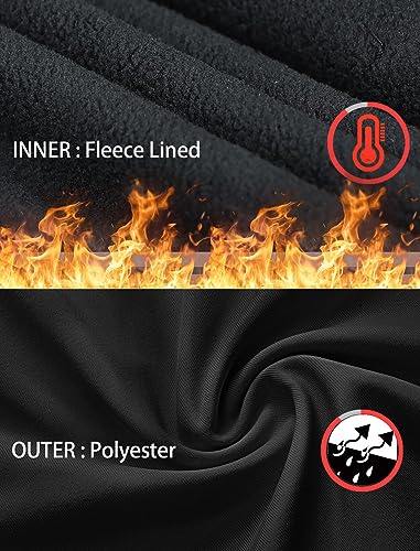 Rolimaka 2 Set Youth Boys' Thermal Underwear Set Fleece Lined Compression Shirt Leggings Pants Kids Base Layer Cold Weather