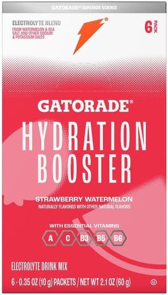 Gatorade, Hydration Strawberry Watermlon Drink Mix, 6 Count