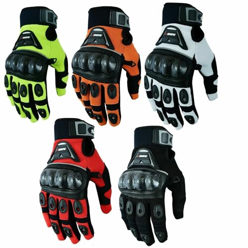 Motorcycle Gloves Bicycle Sport Gloves Summer Motorcycle Gloves Orange 3XL