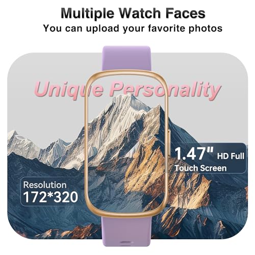 Fitness Tracker, Smart Watches for Women Men with 24/7 Heart Rate/Blood Pressure/Blood Oxygen Monitor, Sleep Tracker, Calo...
