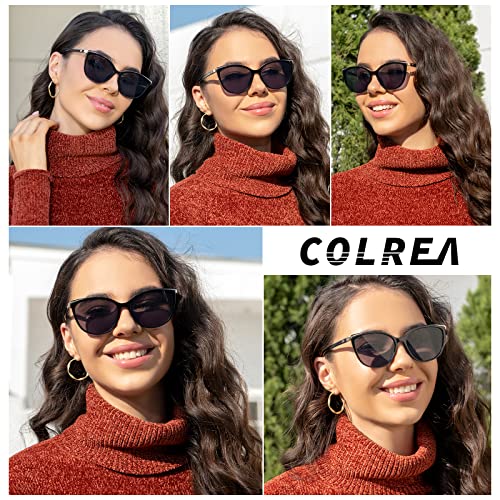 Colrea Trendy Cat Eye Sunglasses for Women Fashion Cateye UV400 Protection Glasses CL22017