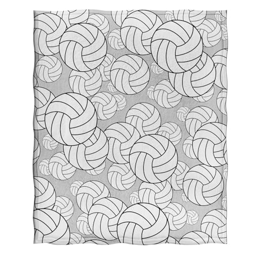 Jekeno Volleyball Blanket Gifts for Kids Teens, Volleyball Stuff Party Decorations for Lovers Team Gifts, Volleyballs Prin...