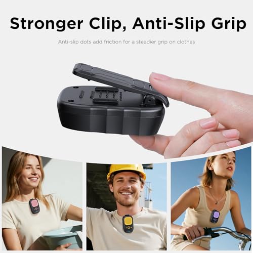 ShellHome Wearable Bluetooth Speaker, 30H Working Time Clip-On Wireless Jobsite Pro Water-Resistant Portable Speaker — Bui...