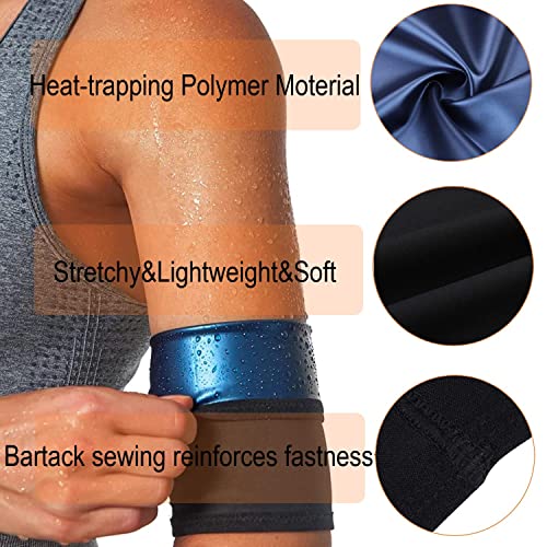 huiming Women's Arm Trimmers Compression Sleeve Sweat Bands Slimmers for Workout Sport