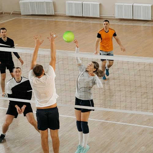 PECOGO Size 5 Volleyball - Durable PU Leather, Indoor/Outdoor. Soft Control, Great Airtightness for Training/Games. Ideal ...