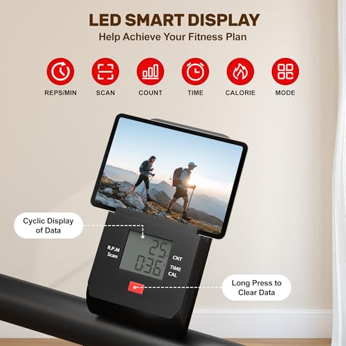 Stair Stepper for Home Gym Exercise, Compact Folding Cardio Stair Climber for Full-Body Workout, Vertical Climber Machine,...