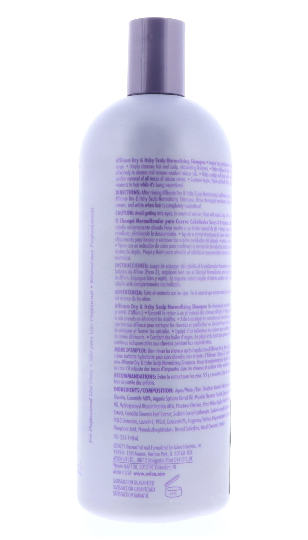 Avlon Affirm Dry and Itchy Scalp Normalizing Shampoo By Avlon,32 Ounce