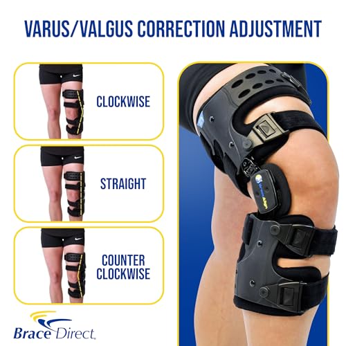 Brace Align OA ROM Unloader Knee Brace - Adjustable Offloading for Degenerative Joint Disease and Osteoarthritis with Varu...