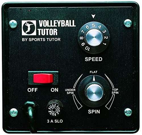 Volleyball Tutor - Silver PRO Model Volleyball Machine. Topspin/Underspin. 75 MPH. High Release Point. Made in USA.