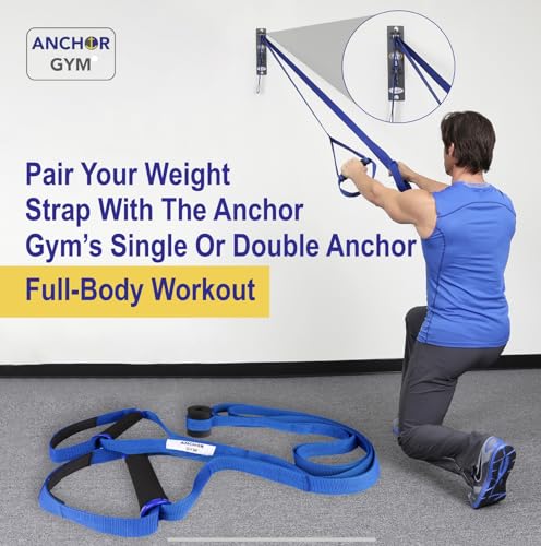 Anchor Gym Body Weight Resistance Straps - Adjustable Body Weight Training Straps, Stretching & Full-Body Training - Exerc...