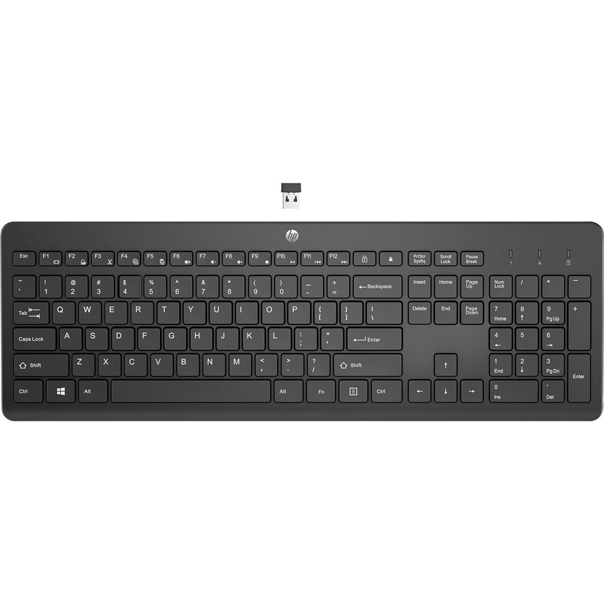 Hp 230 Wireless Keyboard - Wireless Connection - Low-Profile, Quiet Design - Windows & Mac Os - Laptop, Pc Compatible - Shortcut