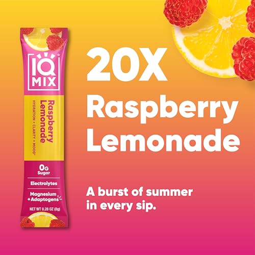 IQMIX Hydration Electrolyte Powder – 4-in-1 Formula for Hydration, Mental Clarity, Mood and Recovery – Sugar-Free Drink Mi...