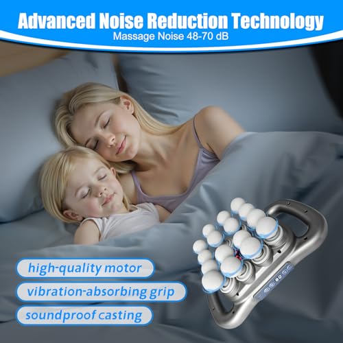 Technohom Massage Gun Deep Tissue – 16 Heads, 9 Speeds & 9 Modes, High Power Percussion Massager Gun for Full Body Relief,...