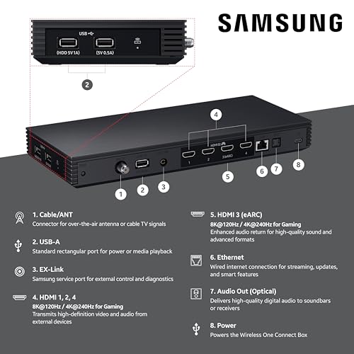 Samsung 85-Inch Class Neo QLED QN990F 8K Mini LED Smart TV (2025 Model) NQ8 AI Gen3 Processor, Upscaling Pro, Wireless One...