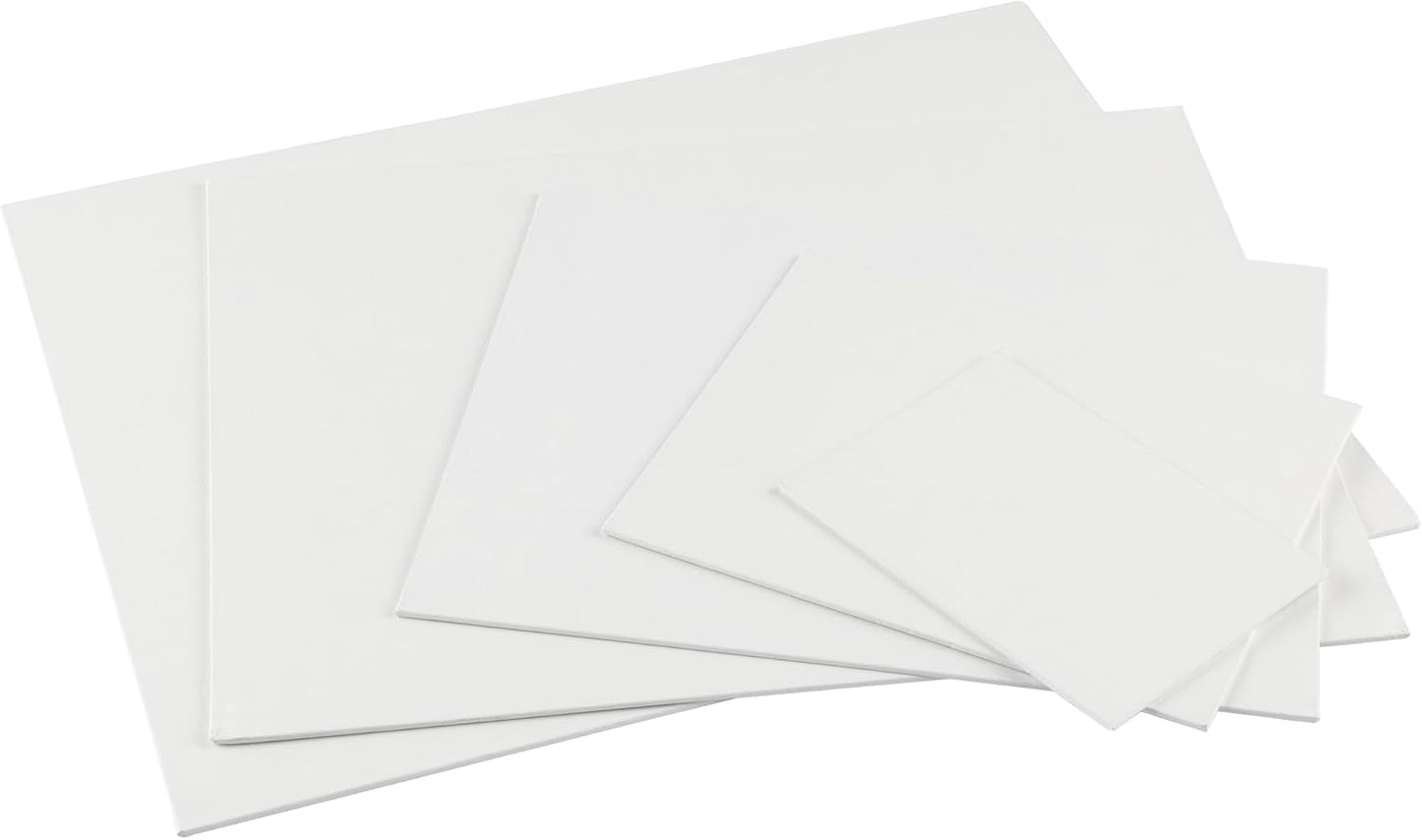 Centurion All-Media Primed Linen Panels - 4x4 3 Pack - 11oz Universal Primed Canvas Boards for Painting, Mounted on MDF Wood, Non-Warping, Ideal for Artists, Professionals, and Painters