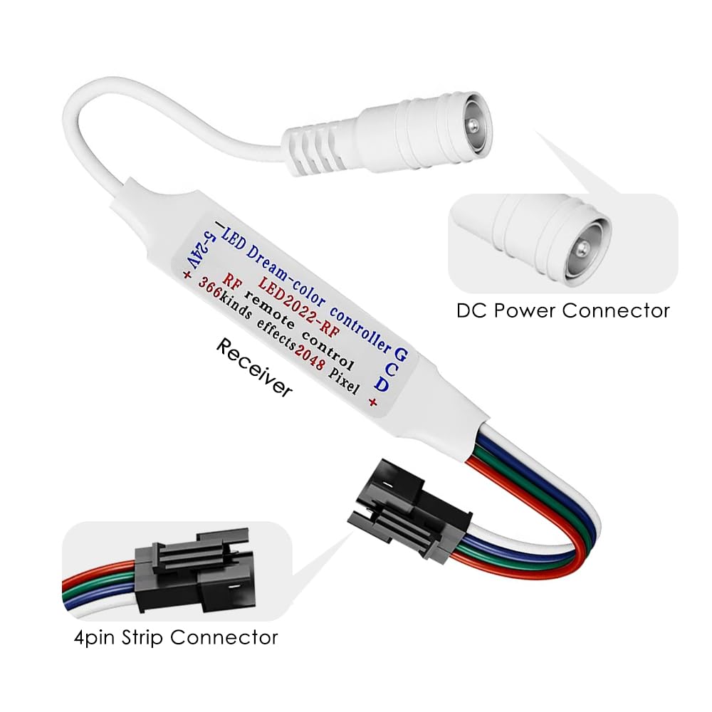 Meruido Mini Dc5-24V 14/21 Keys 2811 Remote Control Rf Controller For Ws2811 Ws2812B 2811 2812 Led Strip Light