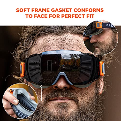 Ergodyne Skullerz Modi Protective OTG Safety Goggle, Indirect Venting, Anti Fog, Scratch Resistant