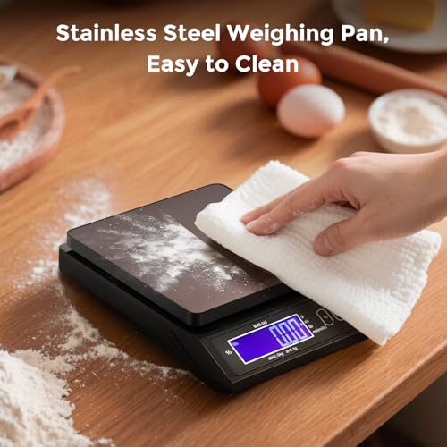 Bonvoisin Baking Scale 0.1 Gram Accuracy Digital Scale for Kitchen, Candle, Soap and Sourdough Bread Making, with Percenta...