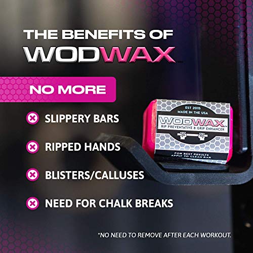 WODWAX 60g Bar - The Original Pull Up Bar Wax for Better Grip