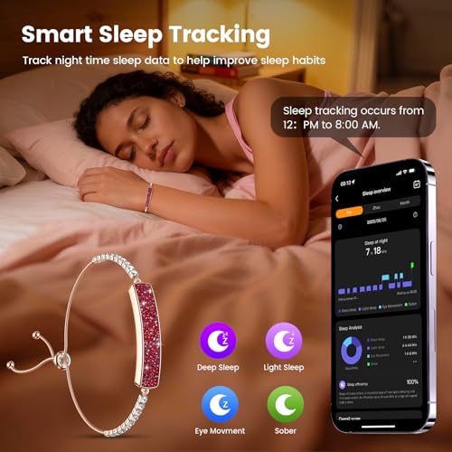 Zyee Syee Fitness Tracker with Sleep Tracking, 24/7 Activity Tracker, Step Tracker, Heart Rate, Blood Oxygen, Stress Manag...