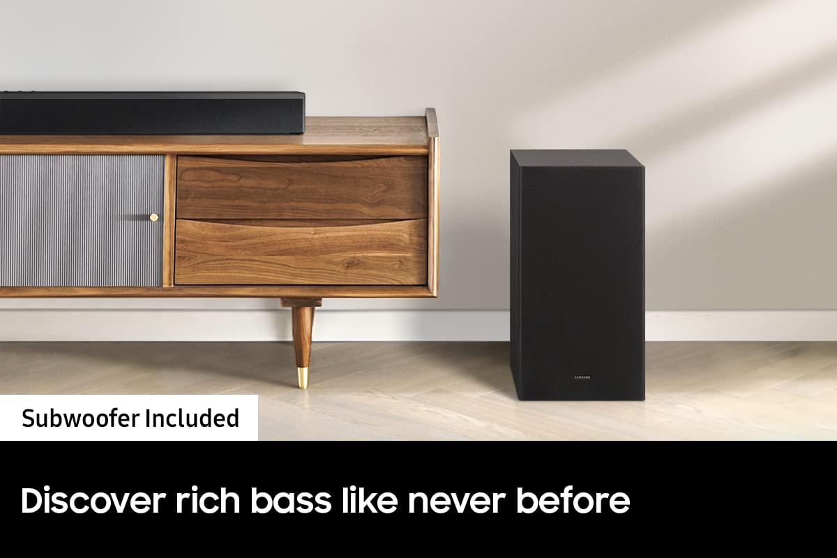Samsung Hw-B650 3.1Ch Soundbar W/Dolby 5.1 Dts Virtual:X, Bass Boosted, Built-In Center Speaker, Bluetooth Multi Connection, Voi
